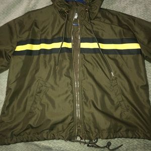 Green athletic style jacket